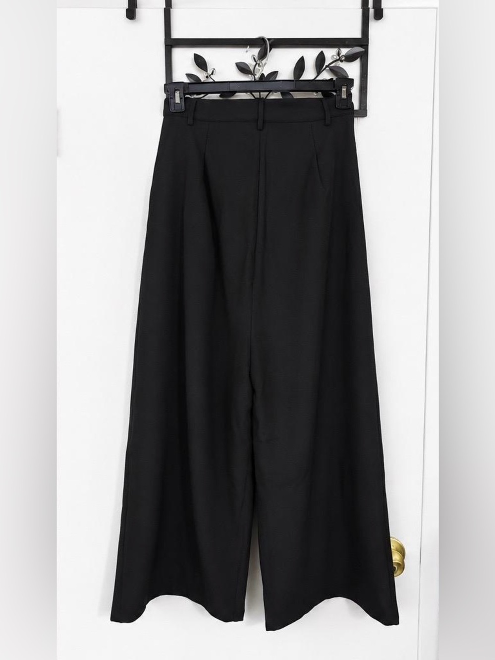 CIDER Black High-Waisted Wide-Leg Trousers – Size Small – NWT - Picture 2 of 10